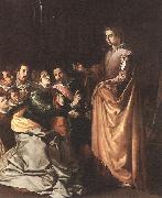 HERRERA, Francisco de, the Elder St Catherine Appearing to the Prisoners sf oil painting